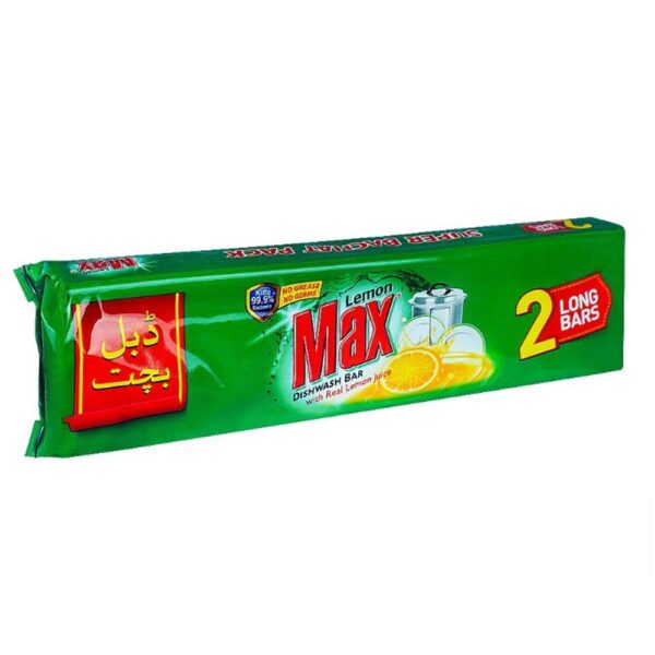 Lemon Max Dishwash Long Bar 2 x 265gm